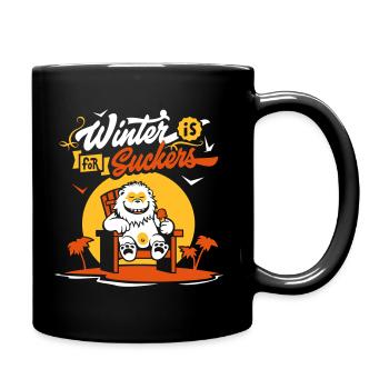 Winter is for suckers - Mug uni - noir - Droite