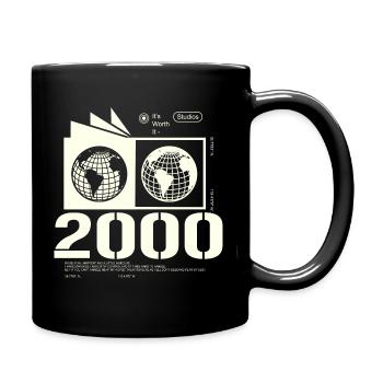 Vintage 2000's Retro Birthday Gift 2000's - Full Colour Mug - black - Right