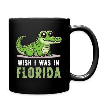J’aimerais être dans le parc national des Everglades en Floride - Mug uni - noir - Droite