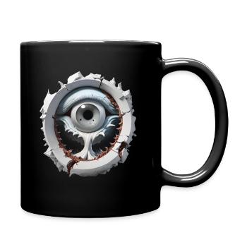 L'oeil magique - Mug uni - noir - Droite