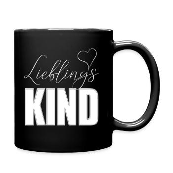Favorite child Favorite child with heart - Full Colour Mug - black - Right