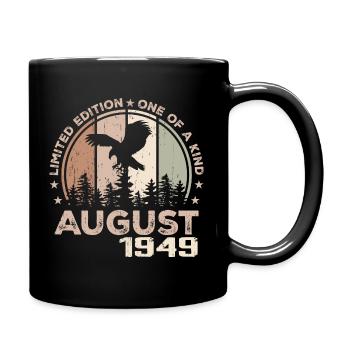 Incomparable depuis août 1949, 75e Anniversaire - Mug uni - noir - Droite