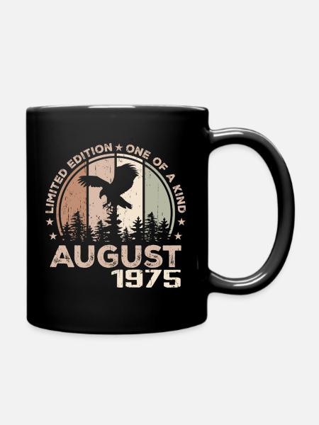 Unvergleichlich seit August 1975, 49. Jahrestag - Tasse einfarbig - Schwarz