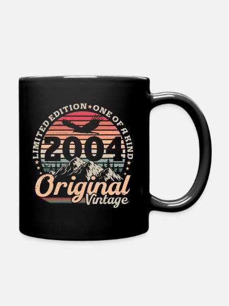 Original 2004 Jahrgang Retro Geburtstag Geschenk - Tasse einfarbig - Schwarz
