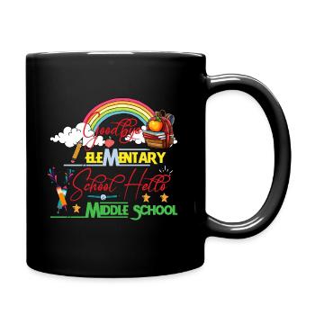 Hello Middle School Graduation Elementary School T - Full Colour Mug - black - Right