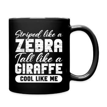 dépouillé comme un zèbre grand comme une girafe Design - Mug uni - noir - Droite