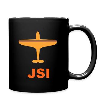 Skiathos Airport - Greece - JSI - Spotter - Full Colour Mug - black - Right