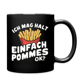 Français frites, frites, restauration rapide - Mug uni - noir - Droite