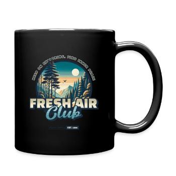 Fresh Air Club - Tasse einfarbig - Schwarz - Rechts