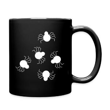 Halloween Kostüm Halloween T-shirt Spinne schwarz - Tasse einfarbig - Schwarz - Rechts