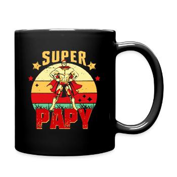 Super PAPY Cadeau Meilleure Grand père du Vintage - Mug uni - noir - Droite