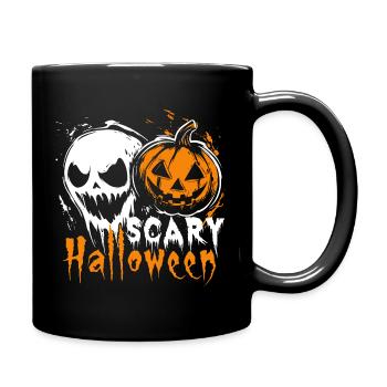 Costume de citrouille d’Halloween effrayant - Effrayant - Mug uni - noir - Droite