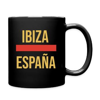 Ibiza Fischerhut - Tasse einfarbig - Schwarz - Rechts
