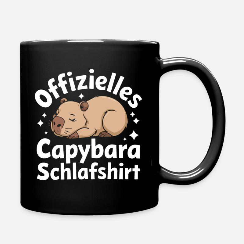 Capybara Capybara Animal rongeur - Mug uni - noir
