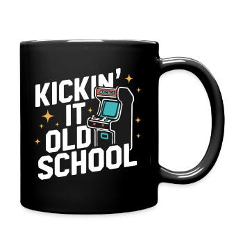Arcade Spielhalle Spielautomat Gamer Gaming - Tasse einfarbig - Schwarz - Rechts