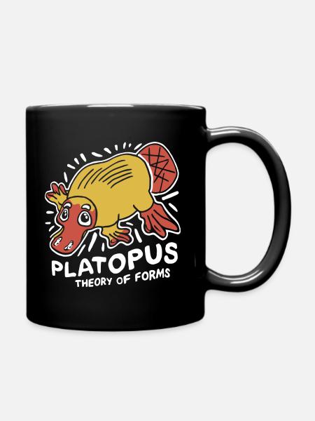 Theory of Forms - Platopus Design - Tasse einfarbig - Schwarz