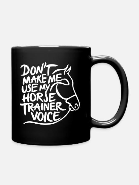 Entraîneur d’équitation L’humour avec style et assurance - Mug uni - noir