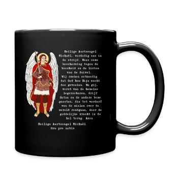 Das Gebet des Heiligen Michael. - Tasse einfarbig - Schwarz - Rechts
