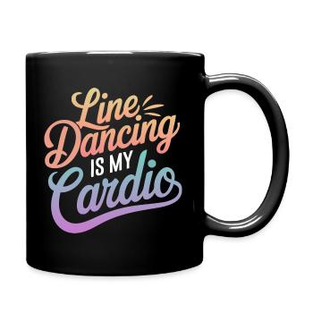 Danse en ligne Danseurs - Mug uni - noir - Droite
