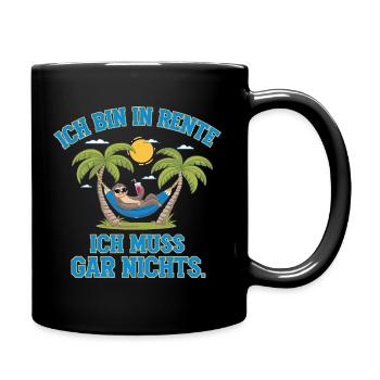 Je suis à la retraite, je n’ai rien à faire - Mug uni - noir - Droite