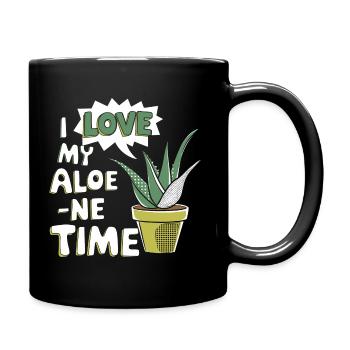 Perfect time for aloe vera fans - Full Colour Mug - black - Right