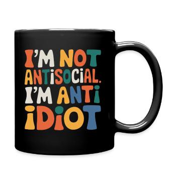 Sarcastique introverti - Mug uni - noir - Droite
