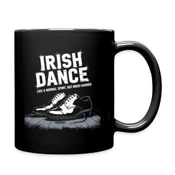 Die Kunst des Irish Dance - Tasse einfarbig - Schwarz - Rechts