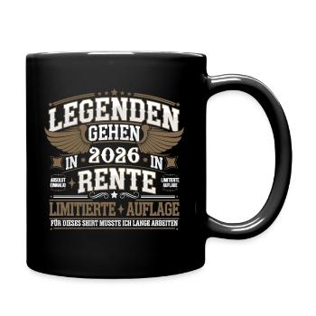 Legenden Gehen 2026 In Rente Limitierte Auflage - Tasse einfarbig - Schwarz - Rechts