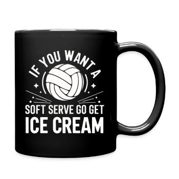 Joueur de volley-ball Joueur de beach-volley S - Mug uni - noir - Droite