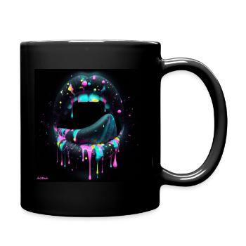 BoucheNoirePeinture - Mug uni - noir - Droite