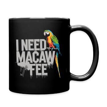 Kaffee mit tropischem Flair - Tasse einfarbig - Schwarz - Rechts