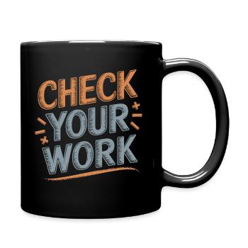 Mathematik leicht gemacht - Tasse einfarbig - Schwarz - Rechts