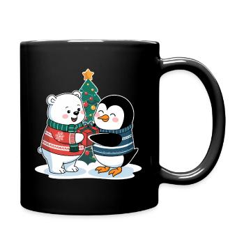Ours polaire Pinchot Noël Pôle Nord Visite du pôle Sud - Mug uni - noir - Droite