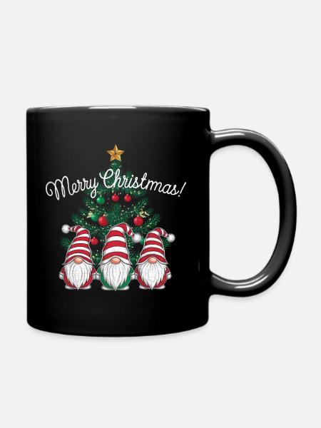 Gnom Weihnachtspullover Gnome Weihnachten - Tasse einfarbig - Schwarz
