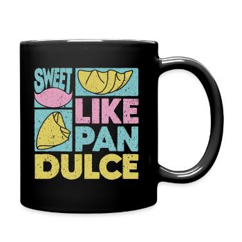 Süßes Design für Pan Dulce - Tasse einfarbig - Schwarz - Rechts