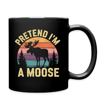 Love nature with humor - Full Colour Mug - black - Right