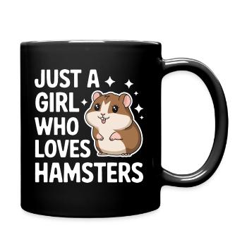 Hamster - Tasse einfarbig - Schwarz - Rechts