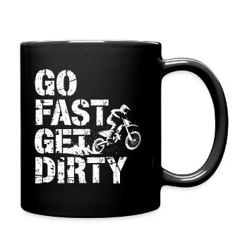 Adventure and speed - Full Colour Mug - black - Right