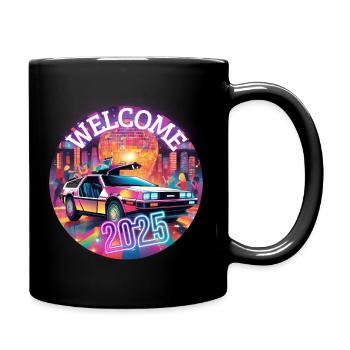bienvenue 2025 Delorean Bonne Année - Mug uni - noir - Droite