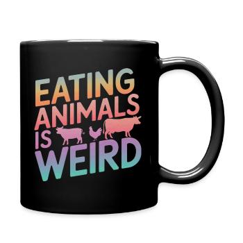 Végétarien Végétalien Végétarien Végétarien - Mug uni - noir - Droite