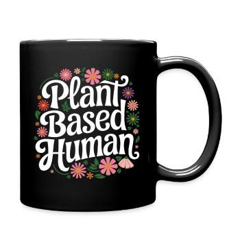 Végétarien Végétalien Végétarien Végétarien - Mug uni - noir - Droite