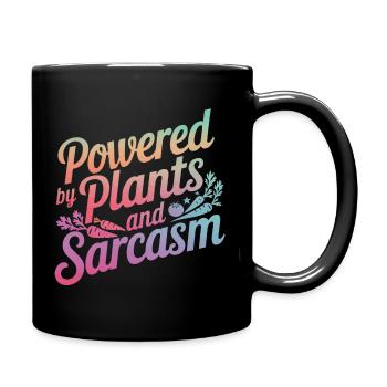 Végétarien Végétalien Végétarien Végétarien - Mug uni - noir - Droite