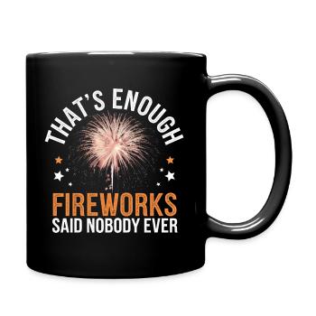 Pyrotechniker Feuerwerk Pyrotechnik - Tasse einfarbig - Schwarz - Rechts