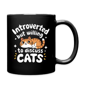 Introvert, antisocial, introvert - Full Colour Mug - black - Right