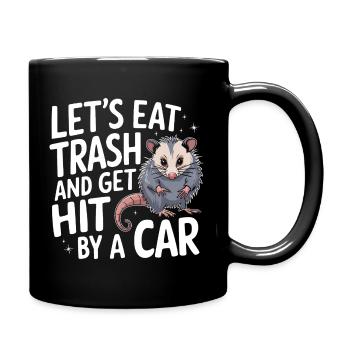 Opossum Possum Animal - Full Colour Mug - black - Right