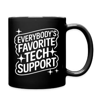 Technical Support Computer - Full Colour Mug - black - Right