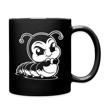 Cute little caterpillar – cute design for children - Full Colour Mug - black - Right