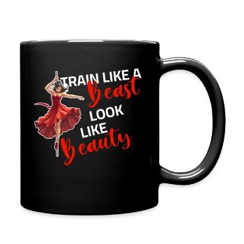 Pole Dance - Train like a Beast look like a Beauty - Tasse einfarbig - Schwarz - Rechts