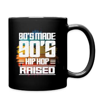 80 ' s fait 90 ' s Hip Hop surélevé vêtements - Mug uni - noir - Droite