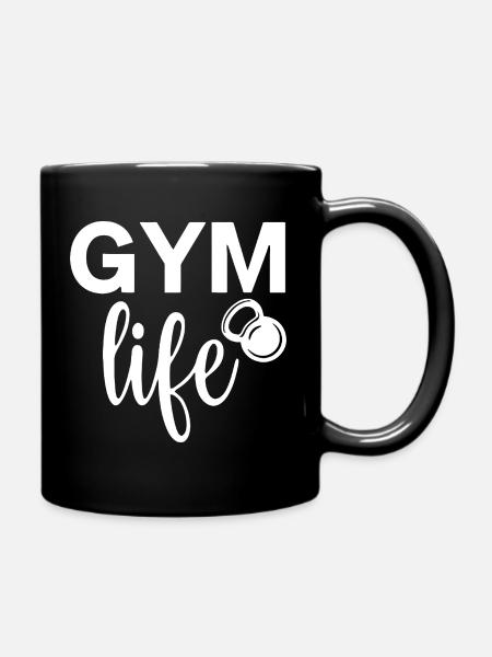 salle de sport comme la conception de motivation de fitness - Mug uni - noir